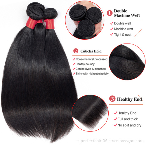 Wholesale vendors Cheap Human Hair bundles with 13*4 Lace Frontal Closure